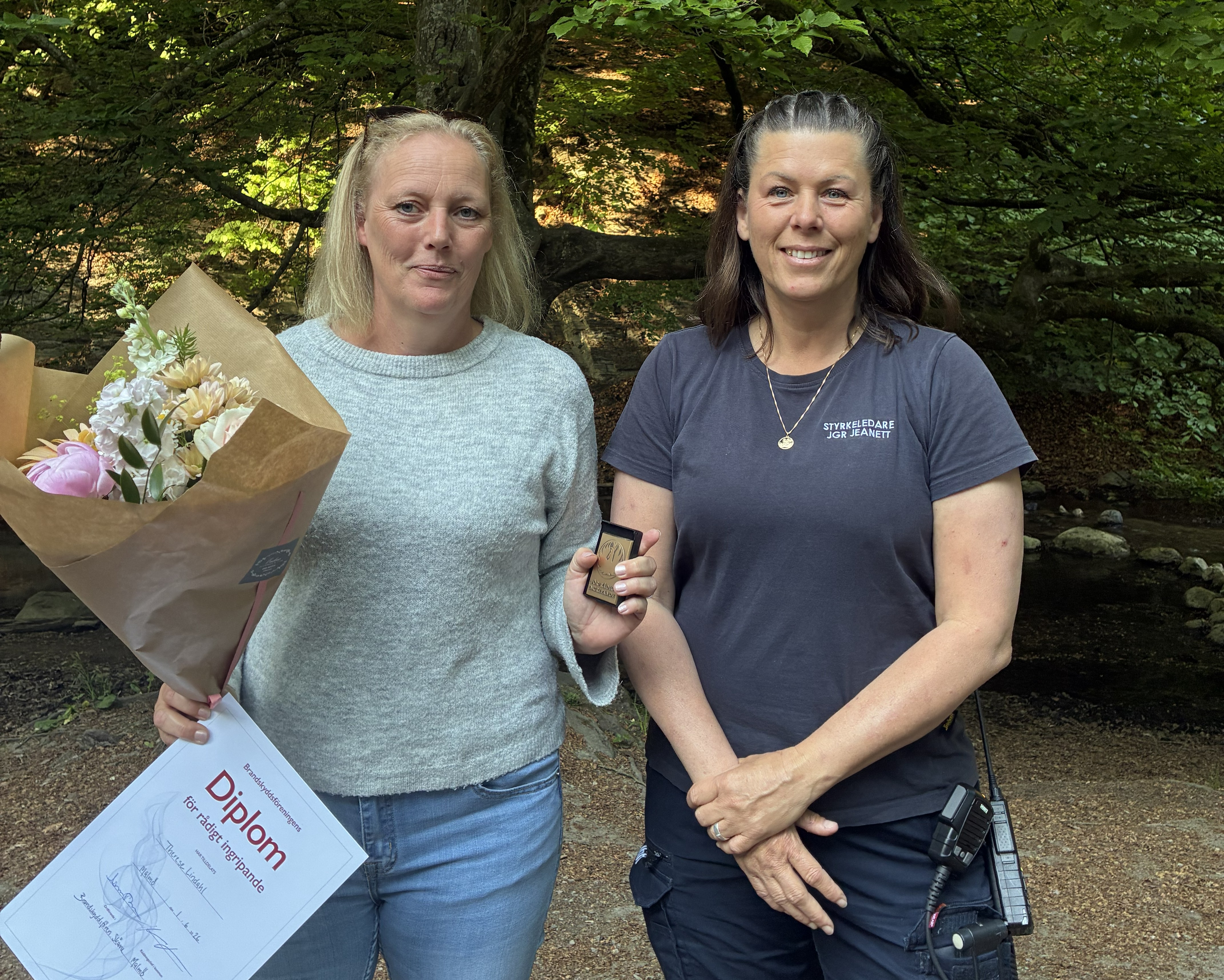 Therese Och Jeanett Rådigt Ingripande