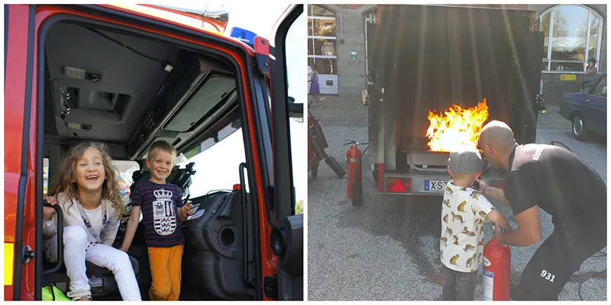 En bild på barn under Öppet Hus