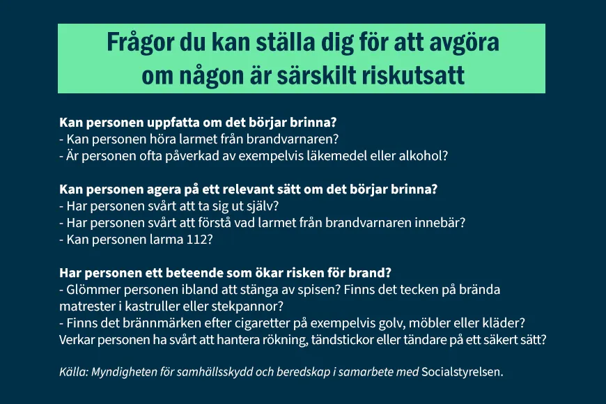 Frågor att ställa till särskilt riskutsatta